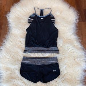 Nike swim set top sz med. bottom sz small